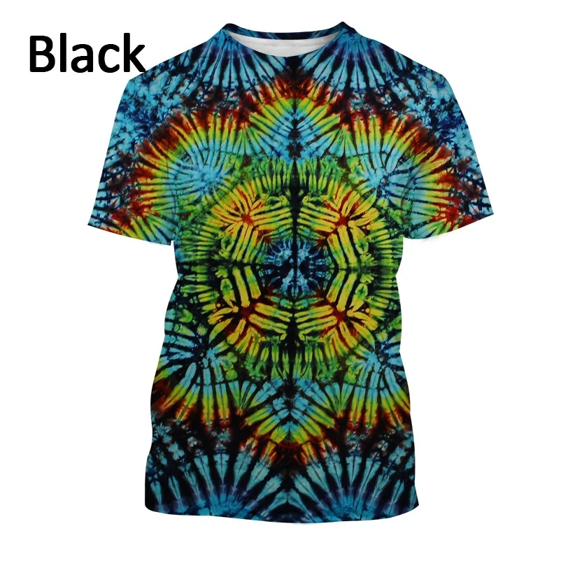 2022 Fashion New 3D Tie-dye Print Summer T-shirt Personality Punk Short-sleeved Couple Shirt Unisex Rock Round Neck Casual
2022 Fashion New 3D Tie-dye Print Summer T-shirt Personality Punk Short-sleeved Couple Shirt Unisex Rock Round Neck Casual