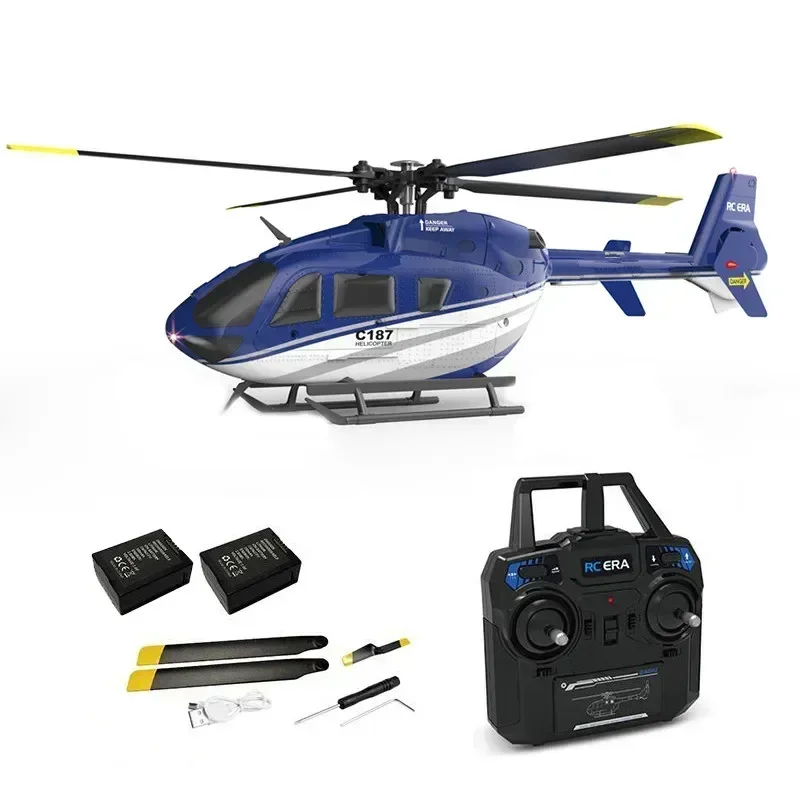 

RC ERA C187 2.4G 4CH Helicopter Single Blade EC-135 Scale 6-Axis Gyro Electric Flybarless RC Remote Control Helicopter RTF