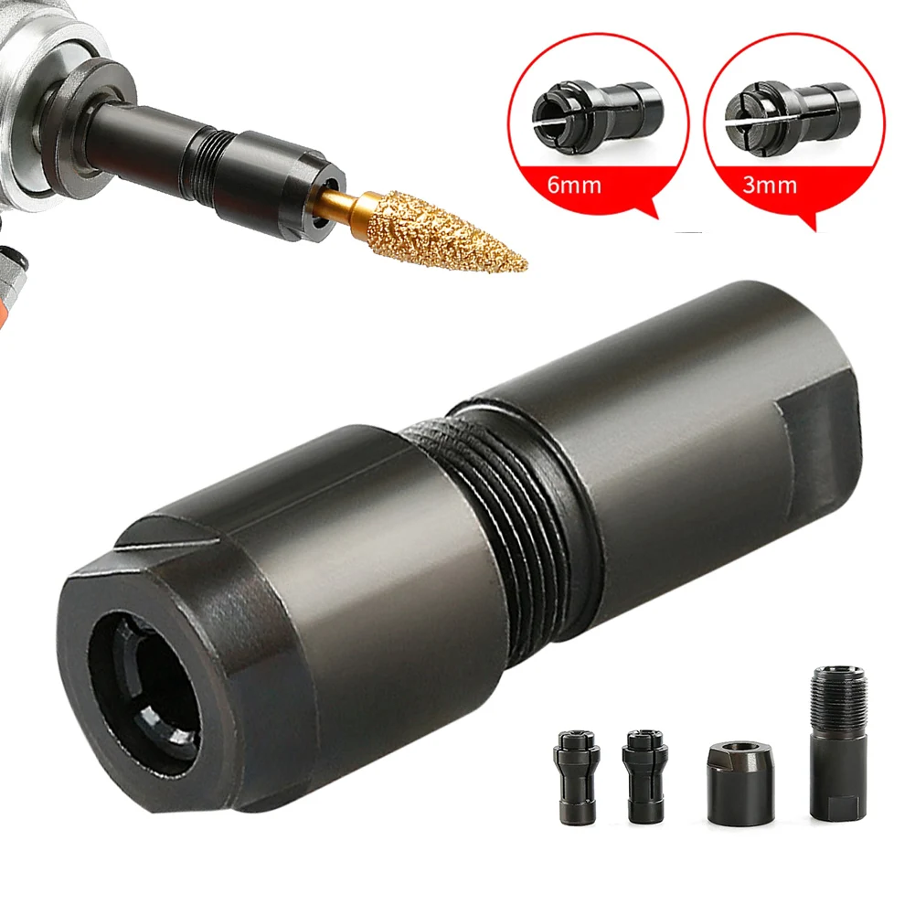 3/6mm Angle Grinder Modified Adapter to Straight Grinder Chuck for 100-type Angle Grinder M10*1.5 Thread Cutting Woodworking
3/6mm Angle Grinder Modified Adapter to Straight Grinder Chuck for 100-type Angle Grinder M10*1.5 Thread Cutting Woodworking