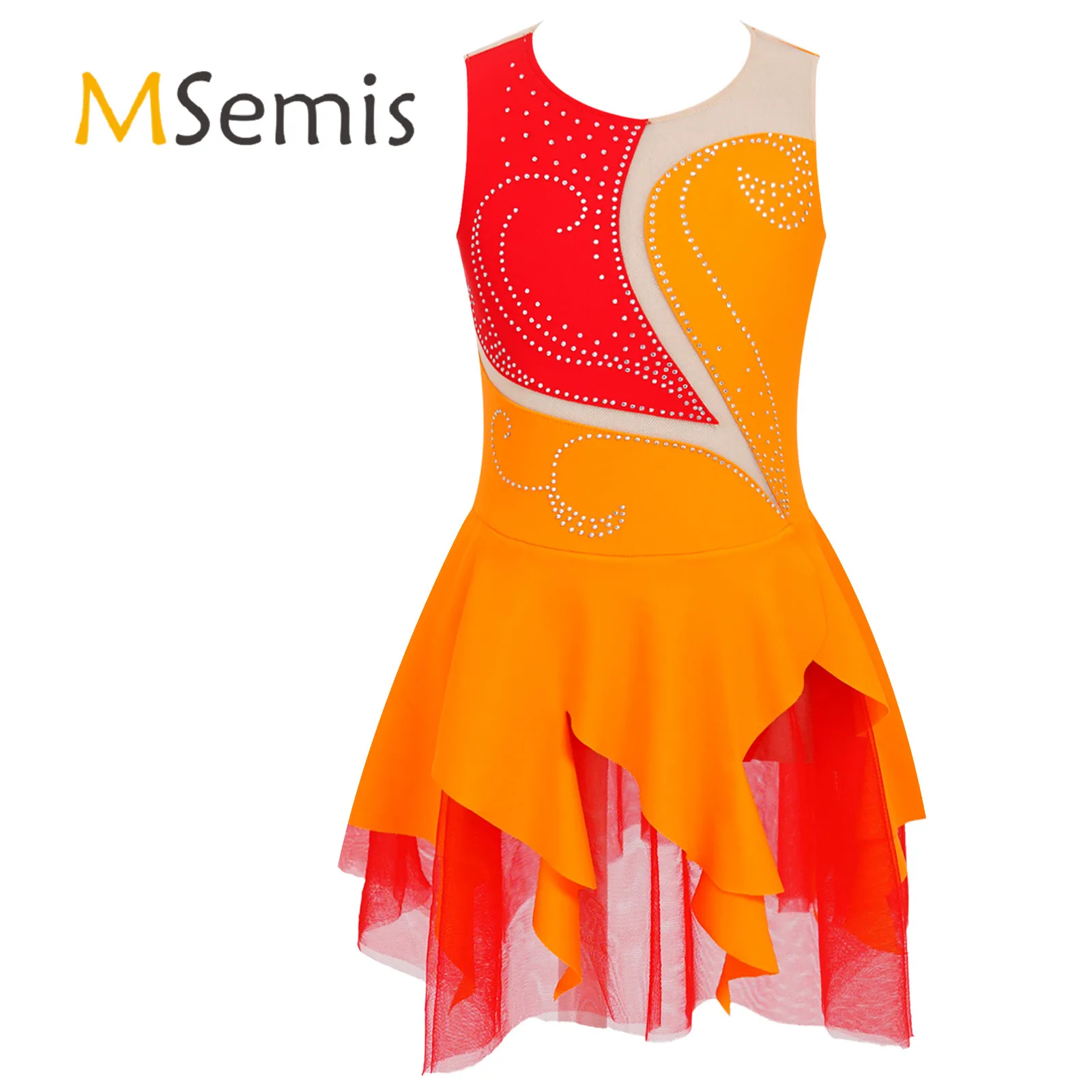Kids Girls Shiny Gymnastics Ballerina Tutu Dresses Dancewear Sleeveless Round Neckline Figure Ice Skating Ballet Dance Dress
Kids Girls Shiny Gymnastics Ballerina Tutu Dresses Dancewear Sleeveless Round Neckline Figure Ice Skating Ballet Dance Dress