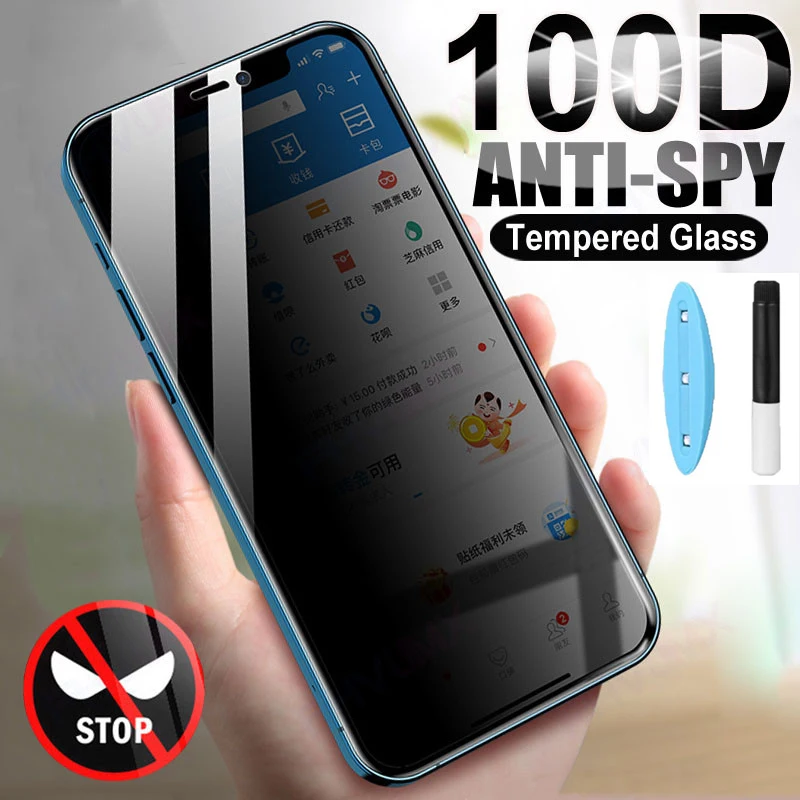 

UV Tempered Glass For Honor 70 90 X40 80 Magic 5 Lite Huawei Mate 60 50 40 P50 P40 P30 P60 Pro Anti Spy Privacy Screen Protector