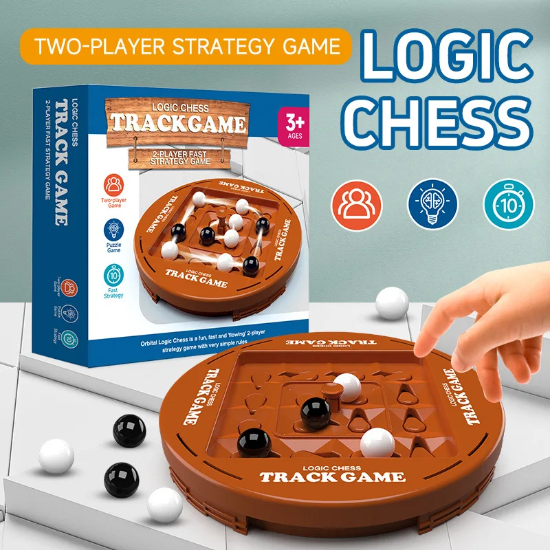 

Трек настольная игра логика шахматы детское мышление обучение обучающая игрушка игра взаимодействия родителей и детей развлечение двух игроков