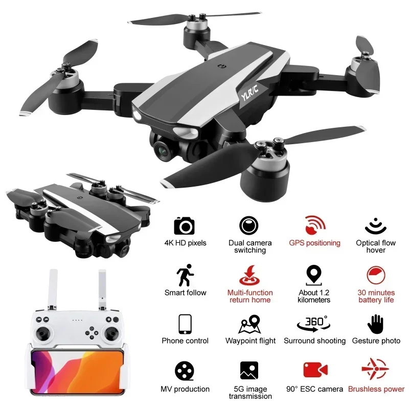 Rc Long Distance Fpv Dual Camera Drones And Gps 5G WIFI Professional Photography Quadcopter
Rc Long Distance Fpv Dual Camera Drones And Gps 5G WIFI Professional Photography Quadcopter
