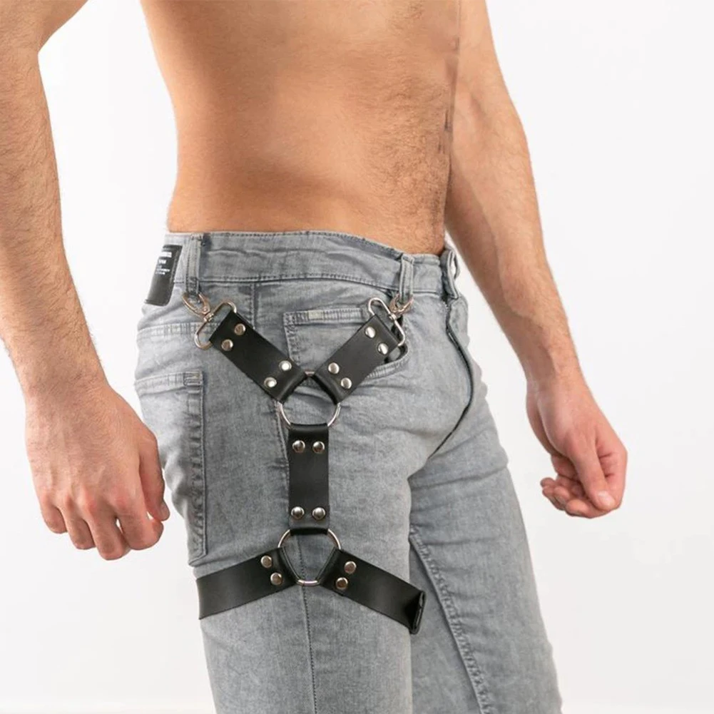 Men Women PU Leather Garter Punk Fashion Suspender Garters Belts Strap Leg Thigh Adjustable Leg Ring Sock Garter Unisex
Men Women PU Leather Garter Punk Fashion Suspender Garters Belts Strap Leg Thigh Adjustable Leg Ring Sock Garter Unisex