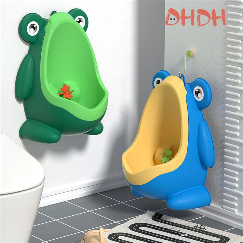 

Cute Frog Children Toilet Potty Training Urinal Kids Toddler Pee Trainer for Boys Bathroom with Funny Aiming Target Baby Toilet