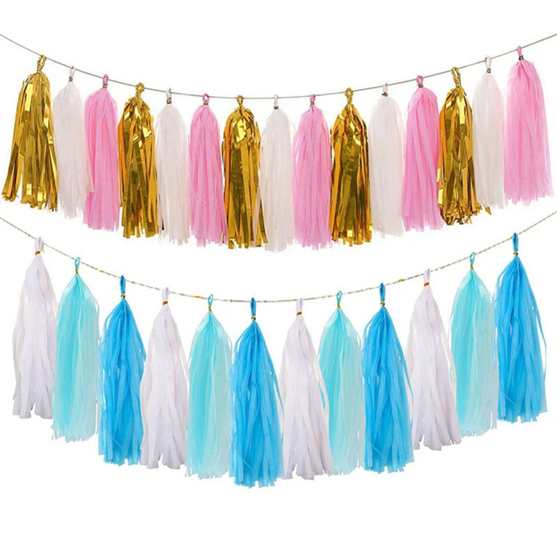 5pcs Tissue Paper Tassel Garland Blue Pink Baby Shower Birthday Party Decorations Kids Favors Wedding Anniversary Party Supplies
5pcs Tissue Paper Tassel Garland Blue Pink Baby Shower Birthday Party Decorations Kids Favors Wedding Anniversary Party Supplies