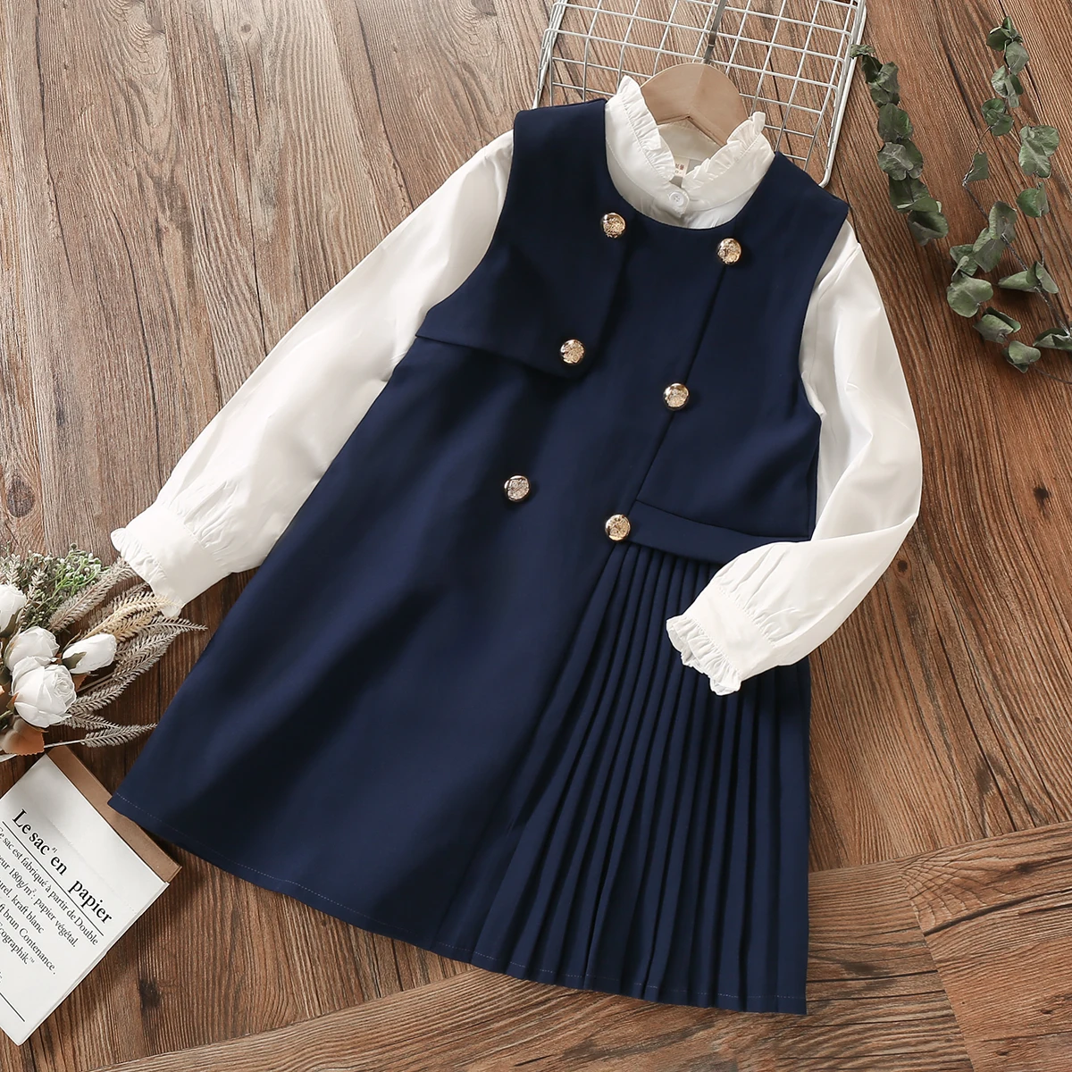 2Pcs School Uniform Preppy Girls Clothes for Teenagers Baby Elegant Dress Shirt Spring Autumn Children Costumes 4-10 12 13 Years
2Pcs School Uniform Preppy Girls Clothes for Teenagers Baby Elegant Dress Shirt Spring Autumn Children Costumes 4-10 12 13 Years