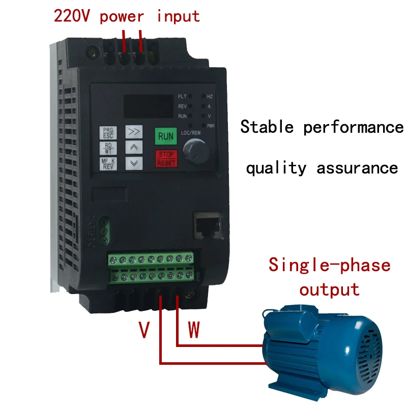 VFD AT2 0.45KW/0.75KW/1.5KW/2.2KW/3KW/4KW Single-Phase 220V In and Single Phase Out frequency converter for Single-Phase Motor
VFD AT2 0.45KW/0.75KW/1.5KW/2.2KW/3KW/4KW Single-Phase 220V In and Single Phase Out frequency converter for Single-Phase Motor