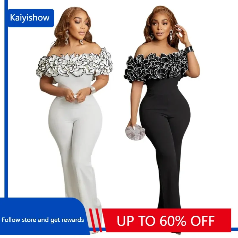 African Clothes For Women 2023 Autumn Elegant African Black White Polyester Party Long Jumpsuit Dashiki African Clothes
African Clothes For Women 2023 Autumn Elegant African Black White Polyester Party Long Jumpsuit Dashiki African Clothes