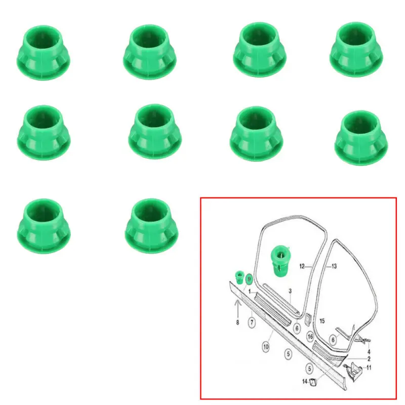 20Pcs Moulding Clip Auto Car For BMW E36 E46 E90 Green+White Grommets PA6 Rocker Panel Skirt Parts Replacement
20Pcs Moulding Clip Auto Car For BMW E36 E46 E90 Green+White Grommets PA6 Rocker Panel Skirt Parts Replacement
