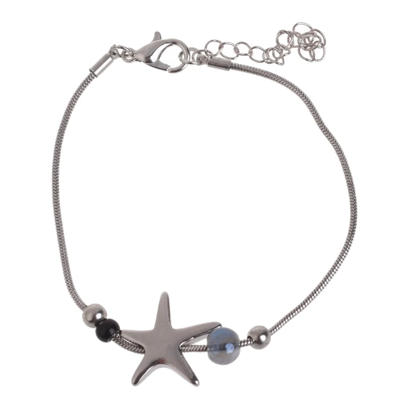 

Изысканные браслеты с подвесками в виде синей звезды, уникальный браслет с подвеской в ​​виде звезды, праздничные украшения, на