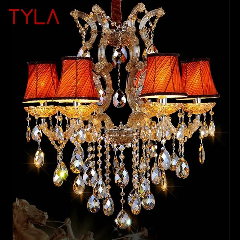 

TYLA European Style Chandelier Lamp Modern Luxury Pendant Light LED Fixtures for Home Villa Hall Meeting Room Bedroom