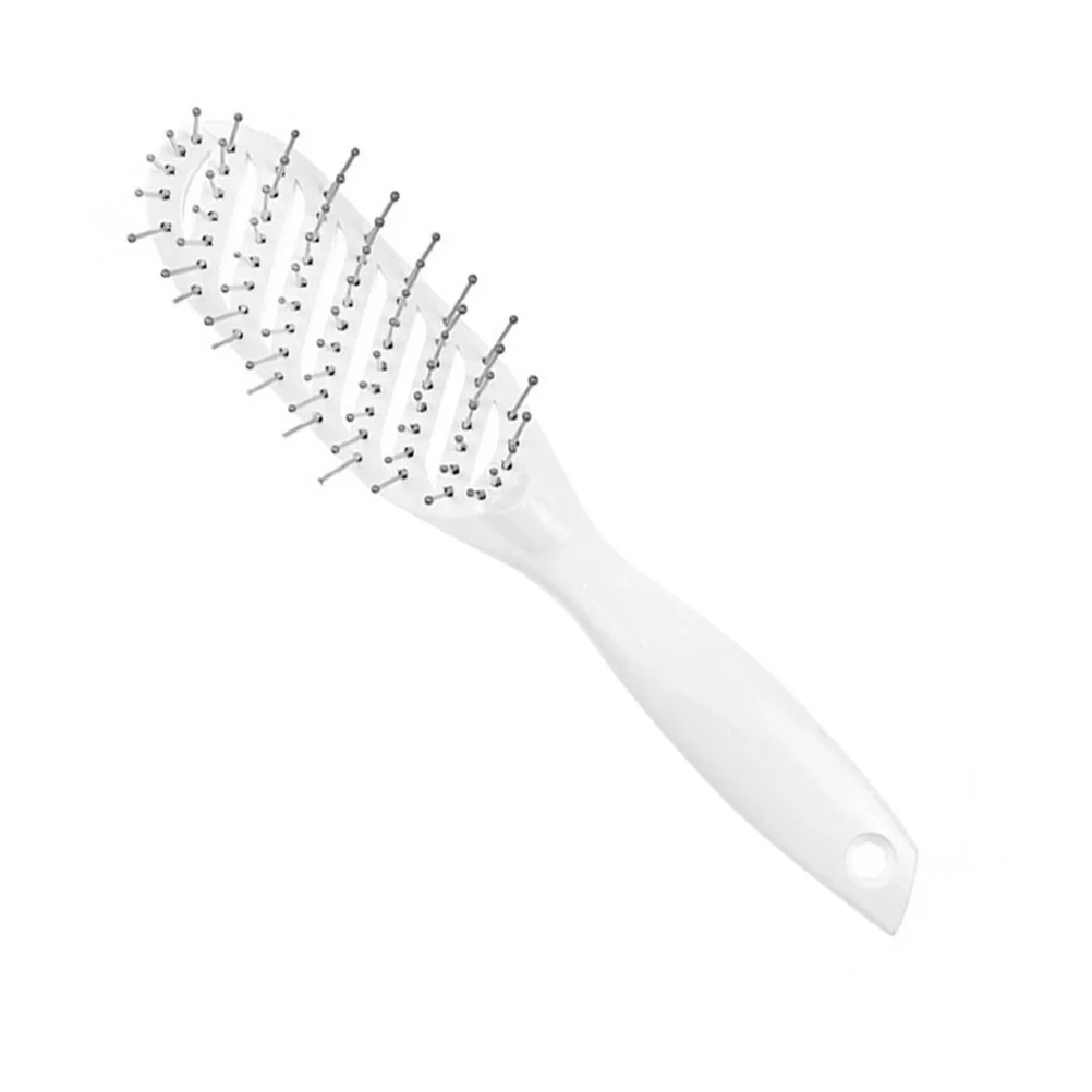 

1Pc Creative Curved Shaped Massage Comb Delicate Plastic Hairdressing Styling Comb for Women Ladies Girls (White)