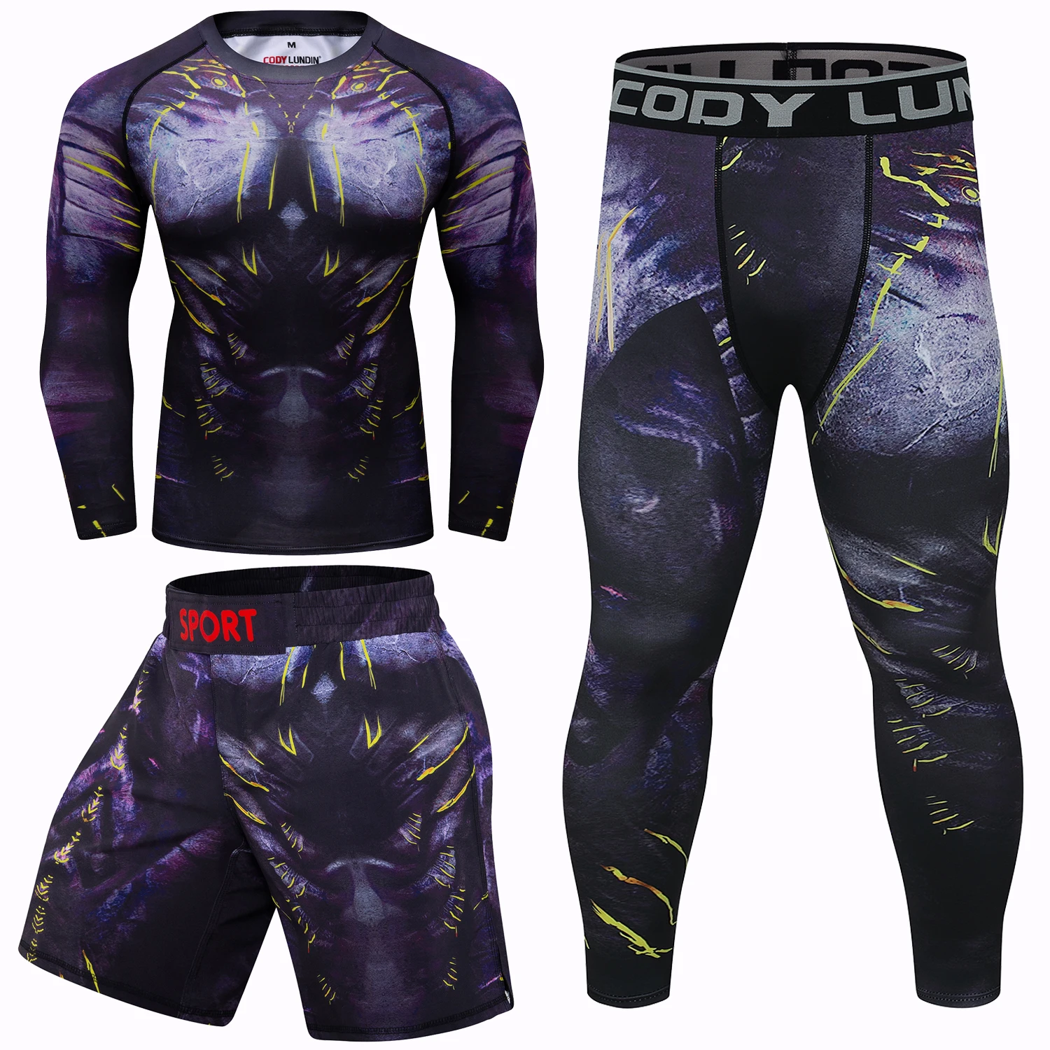 Factory Wholesale Price Compression T-shirt Men Sport MMA Rashguard Jiu Jitsu Custom Quick-drying Tracksuit Men Rash Guard Set
Factory Wholesale Price Compression T-shirt Men Sport MMA Rashguard Jiu Jitsu Custom Quick-drying Tracksuit Men Rash Guard Set
