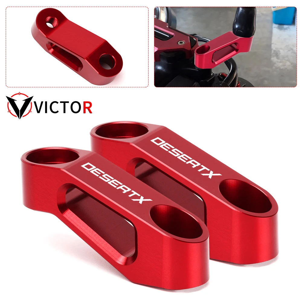 For Ducati DesertX Desert X Desert-X 2022 2023 Motorcycle CNC Aluminum Rearview Mirrors Extension Riser Extend Adapters Mirror
For Ducati DesertX Desert X Desert-X 2022 2023 Motorcycle CNC Aluminum Rearview Mirrors Extension Riser Extend Adapters Mirror