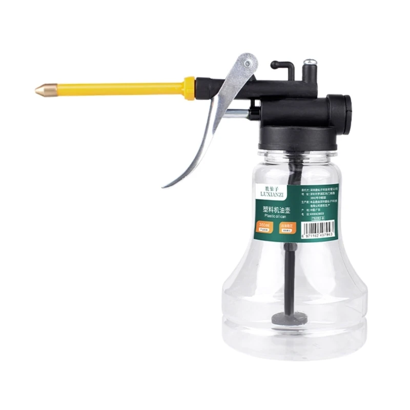 Oil Can Oiler,350ML Transparent High Pressure Oiler Lubrication Oil Can Bottle Thumb Tool Dropship
Oil Can Oiler,350ML Transparent High Pressure Oiler Lubrication Oil Can Bottle Thumb Tool Dropship