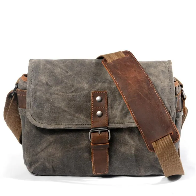 Men's Vintage Oil Wax Canvas Bag Men Casual Crossbody Bag For Men Messenger Bag Man Travel Shockproof DSLR Camera Bag
Men's Vintage Oil Wax Canvas Bag Men Casual Crossbody Bag For Men Messenger Bag Man Travel Shockproof DSLR Camera Bag