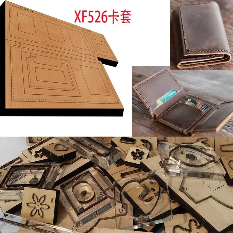 

New Japan Steel Blade Wooden Die Wallet Card Case Leather Craft Punch Hand Tool Cut Knife Mould XF526