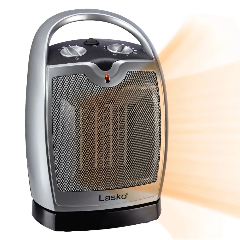 Lasko Осциллирующий керамический Настольный Электрический нагреватель пространства с регулируемым термостатом, серый
Lasko Осциллирующий керамический Настольный Электрический нагреватель пространства с регулируемым термостатом, серый