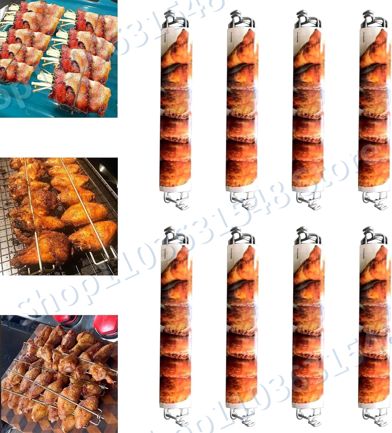 2024 New Wing Rails for Grilling Chicken Wings Chicken Wing BBQ Fork Outdoor Simple Chicken Wings Stainless Steel Grill
2024 New Wing Rails for Grilling Chicken Wings Chicken Wing BBQ Fork Outdoor Simple Chicken Wings Stainless Steel Grill