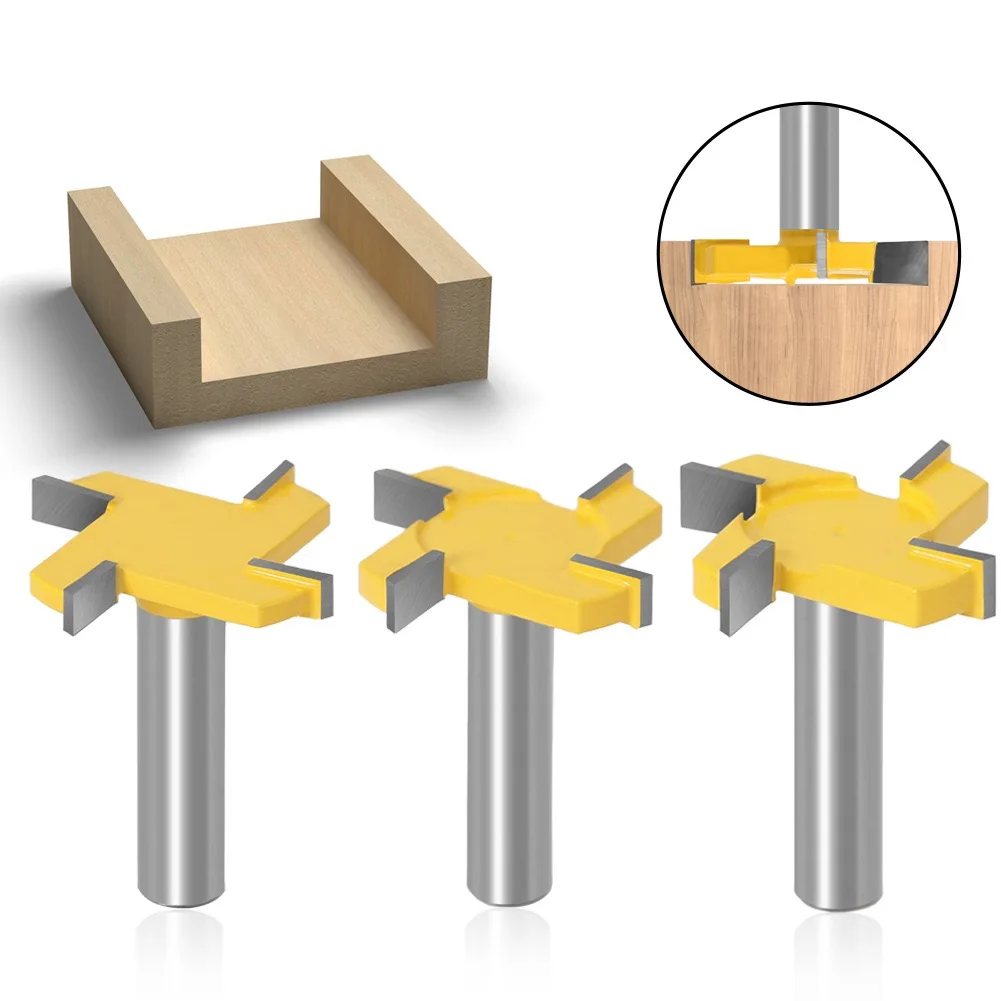 L-N247 1/2"12mm Shank 4 Edge T Type Slotting Cutter Woodworking Tool Router Bits For Wood Industrial Grade Milling Cutter Slot
L-N247 1/2"12mm Shank 4 Edge T Type Slotting Cutter Woodworking Tool Router Bits For Wood Industrial Grade Milling Cutter Slot