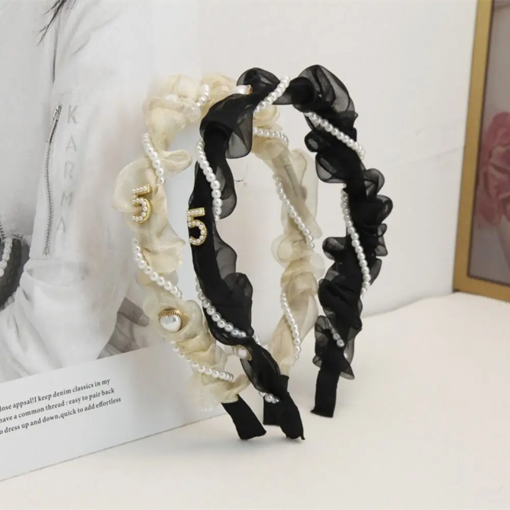 Women Headband Fashion Wide Mesh Korean Style Hairband Korean Style Pearl Hair Accessories
Women Headband Fashion Wide Mesh Korean Style Hairband Korean Style Pearl Hair Accessories