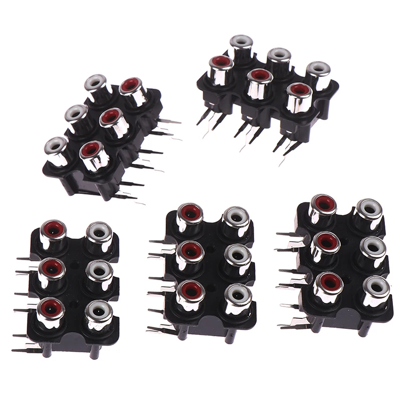 5Pcs 6 Holes RCA Female Stereo Audio Jack AV Audio Input Socket Connector Amplifier Interface Signal Connection
5Pcs 6 Holes RCA Female Stereo Audio Jack AV Audio Input Socket Connector Amplifier Interface Signal Connection