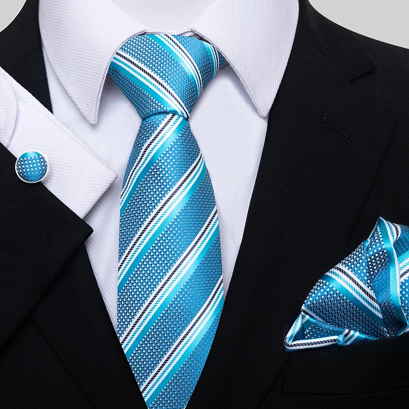 Hot sale Top grade Silk Birthday Present Tie Hanky Cufflink Set Tie Necktie Formal Clothing Printed Sky Blue Memorial Day
Hot sale Top grade Silk Birthday Present Tie Hanky Cufflink Set Tie Necktie Formal Clothing Printed Sky Blue Memorial Day
