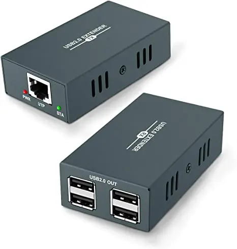 Удлинитель USB Ethernet 4 USB 2,0, по одной сети Ethernet Cat5e/6/7 до футов (50 м), не требует драйверов
Удлинитель USB Ethernet 4 USB 2,0, по одной сети Ethernet Cat5e/6/7 до футов (50 м), не требует драйверов