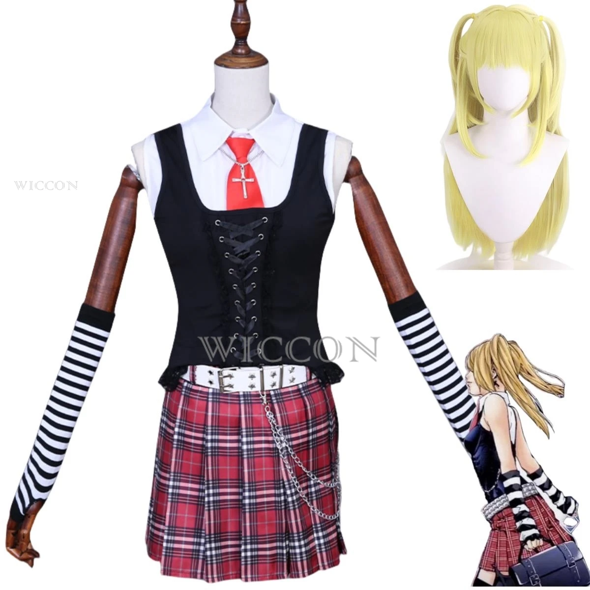 Y2K Anime Death Note Misamisa Cosplay Costume Misa Wig JK Uniform Lattice Skirt Adult Woman Sexy Kawaii Christmas Party Suit
Y2K Anime Death Note Misamisa Cosplay Costume Misa Wig JK Uniform Lattice Skirt Adult Woman Sexy Kawaii Christmas Party Suit