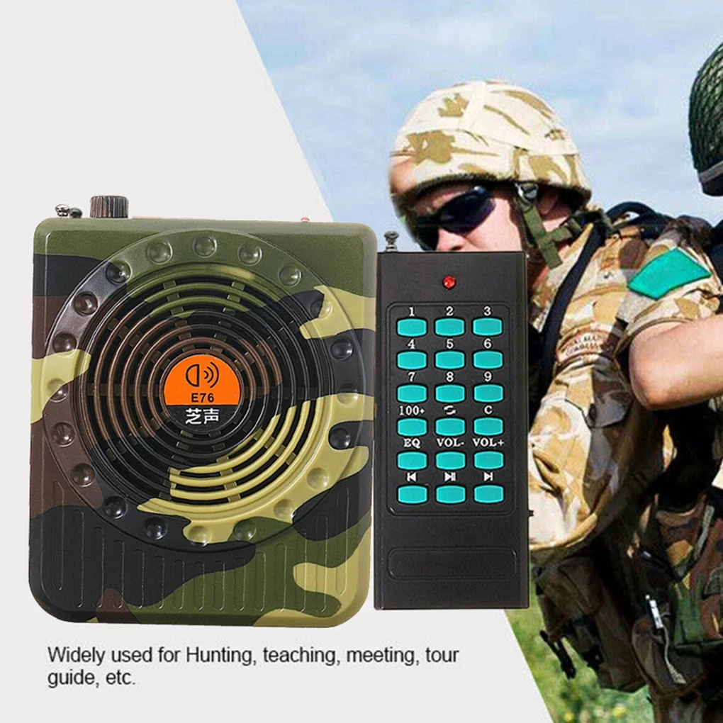 

Portable Rechargeable Remote Control Amplifier Universal Outdoor Hunting Sound Amplifiers Hunt Accessory Sound Devices EU Plug