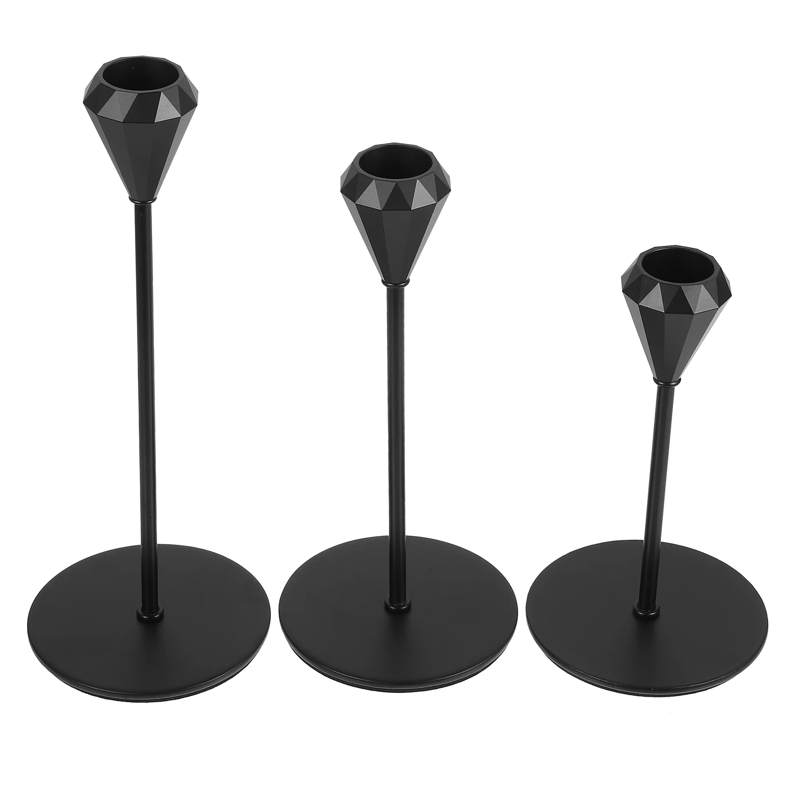 3 Pcs Tall Candlestick Stand Decorative Holder Holders Party Diamond for Pillar Festival Iron Desktop
3 Pcs Tall Candlestick Stand Decorative Holder Holders Party Diamond for Pillar Festival Iron Desktop
