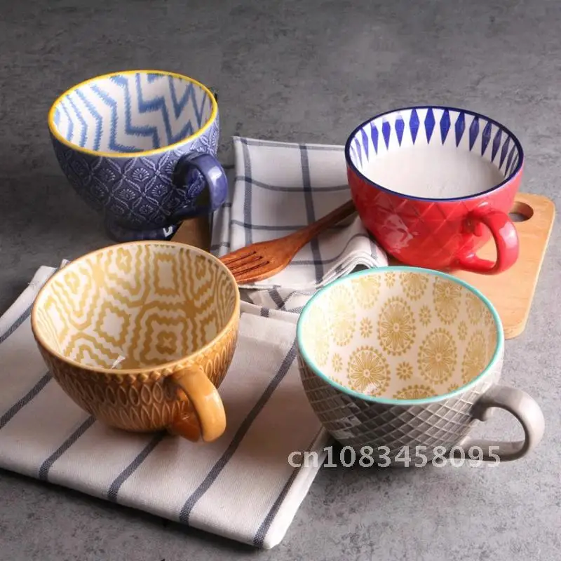 Hand Painted Ceramic Vintage Coffee Cup Creative Cafe Bar Supplies Embossed Personality Colorful Breakfast Cup Handpainted
Hand Painted Ceramic Vintage Coffee Cup Creative Cafe Bar Supplies Embossed Personality Colorful Breakfast Cup Handpainted