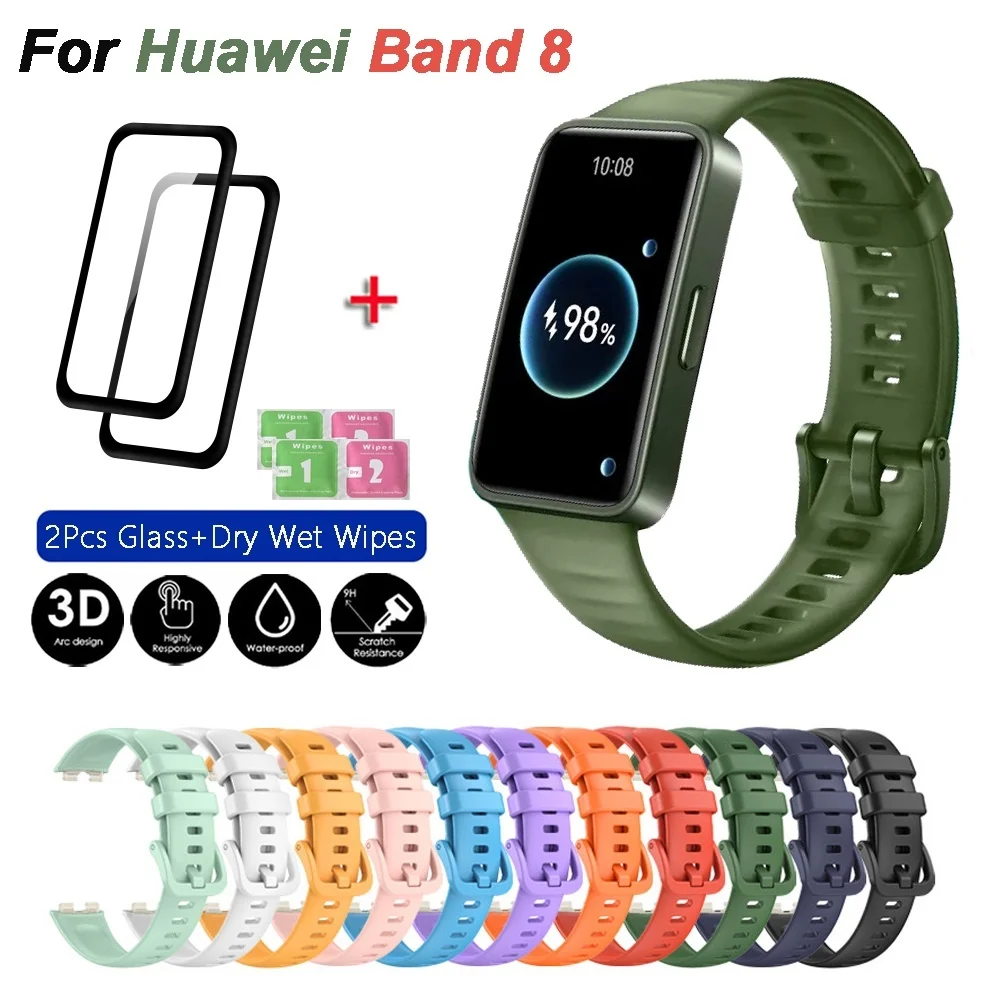Стекло + ремешок для браслета Huawei Band 8, силиконовая защитная пленка для экрана Huawei Band 8, стекло 3D, изогнутый защитный чехол
Стекло + ремешок для браслета Huawei Band 8, силиконовая защитная пленка для экрана Huawei Band 8, стекло 3D, изогнутый защитный чехол