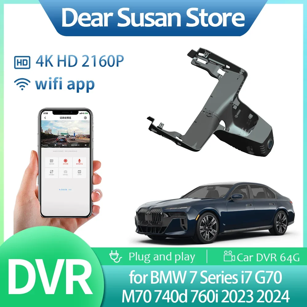 4K Car Video DVR for BMW 7 Series i7 G70 M70 740d 760i 2023 2024 Driving Recorder Front Dash Camera Night Vision HD Accessories
4K Car Video DVR for BMW 7 Series i7 G70 M70 740d 760i 2023 2024 Driving Recorder Front Dash Camera Night Vision HD Accessories