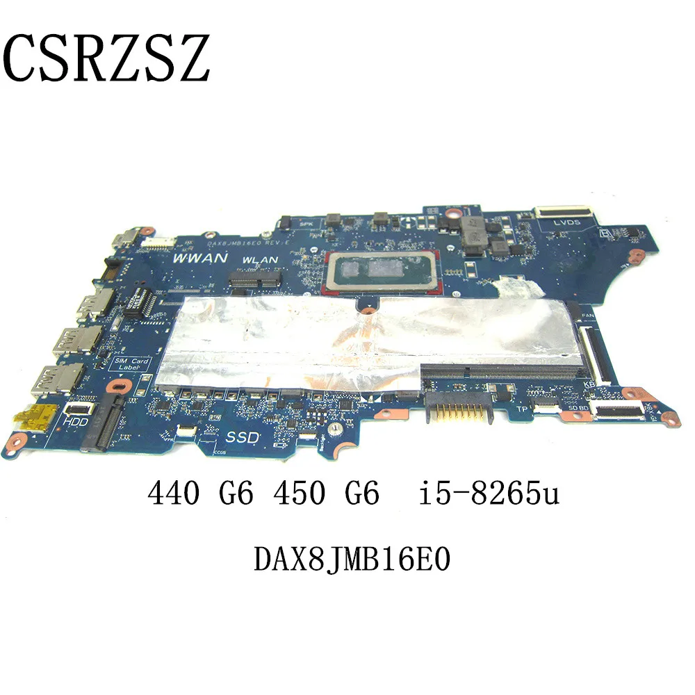 Материнская плата DAX8JMB16E0 для ноутбука HP Probook 440 G6 450 G6 с процессором i5-8265u
Материнская плата DAX8JMB16E0 для ноутбука HP Probook 440 G6 450 G6 с процессором i5-8265u