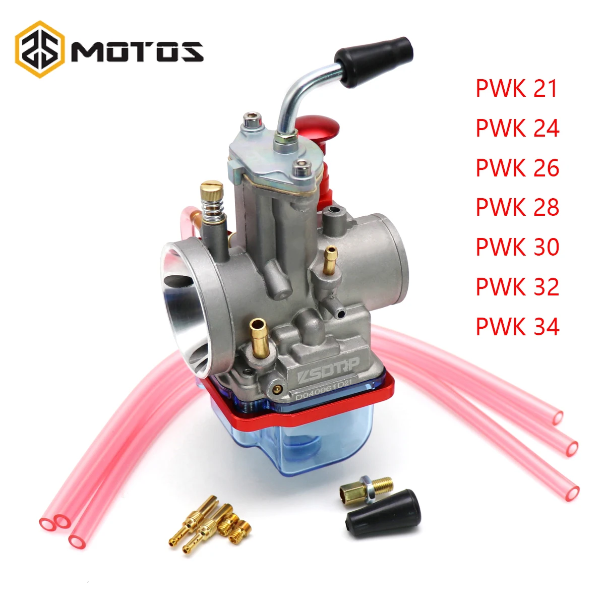 

ZS MOTOS Blue Float Bowl Carbs Carburetor PWK 21 24 26 28 30 32 34mm With Power Jet For 2T 4T Motorcycle Dirt Bike Scooters ATV