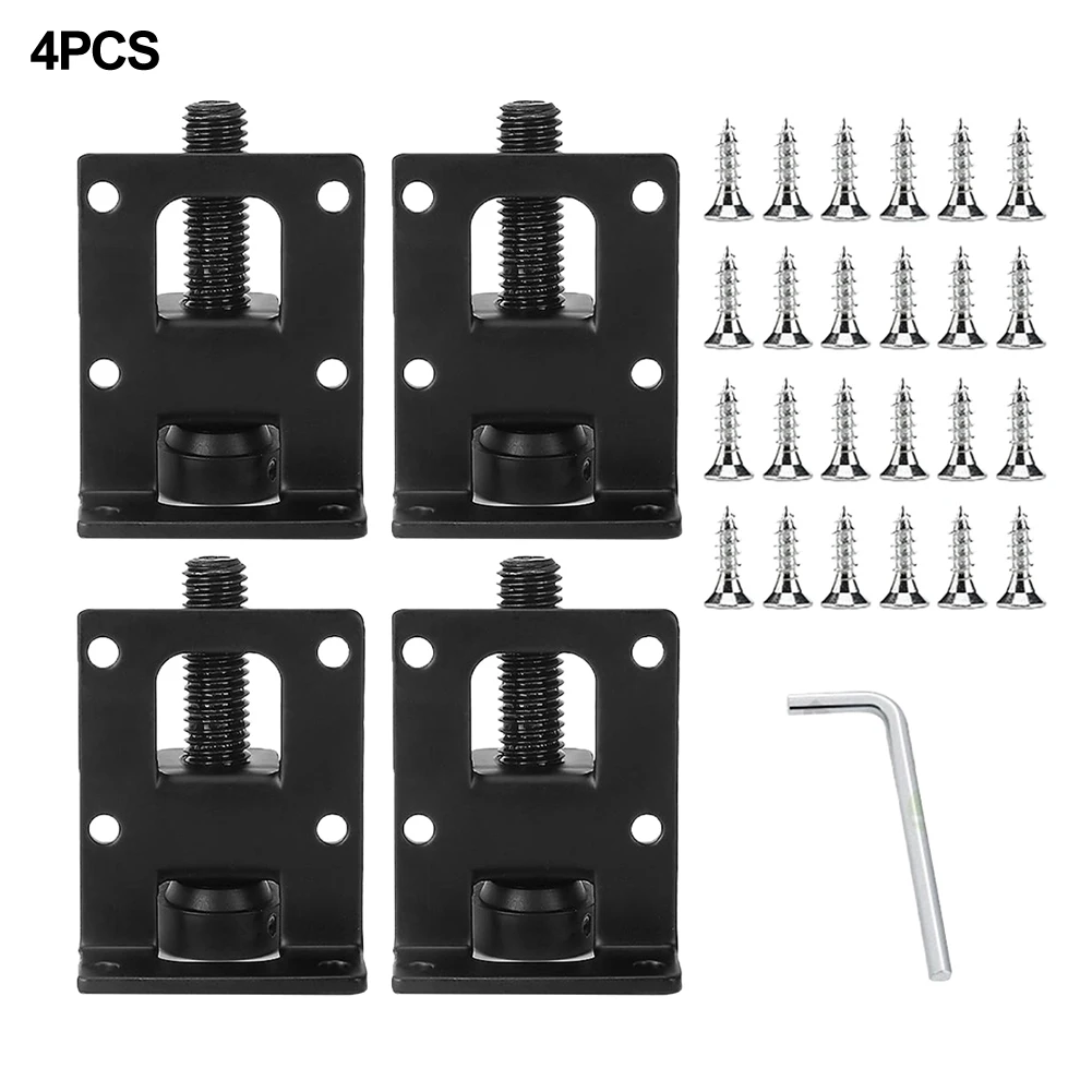 4pc Furniture Leveling Feet Heavy Duty Height Adjuster Adjustable Screws Foot Pad Height Enhancement Support For Cabinet Table
4pc Furniture Leveling Feet Heavy Duty Height Adjuster Adjustable Screws Foot Pad Height Enhancement Support For Cabinet Table