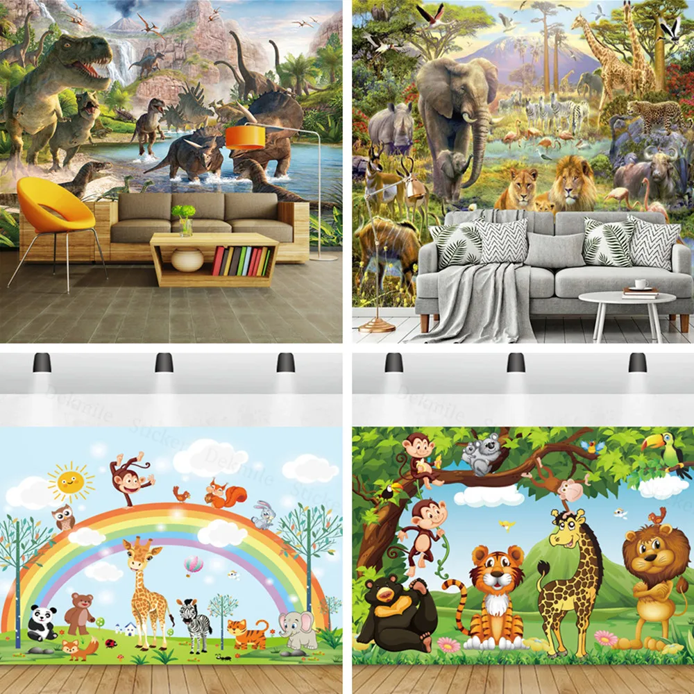 3D Wall Murals For Livingroom Wallpaper Custom Waterproof Mural Wallpaper Animal World HD Print Cloth Photo Wall Kid's Bedroom 
3D Wall Murals For Livingroom Wallpaper Custom Waterproof Mural Wallpaper Animal World HD Print Cloth Photo Wall Kid's Bedroom