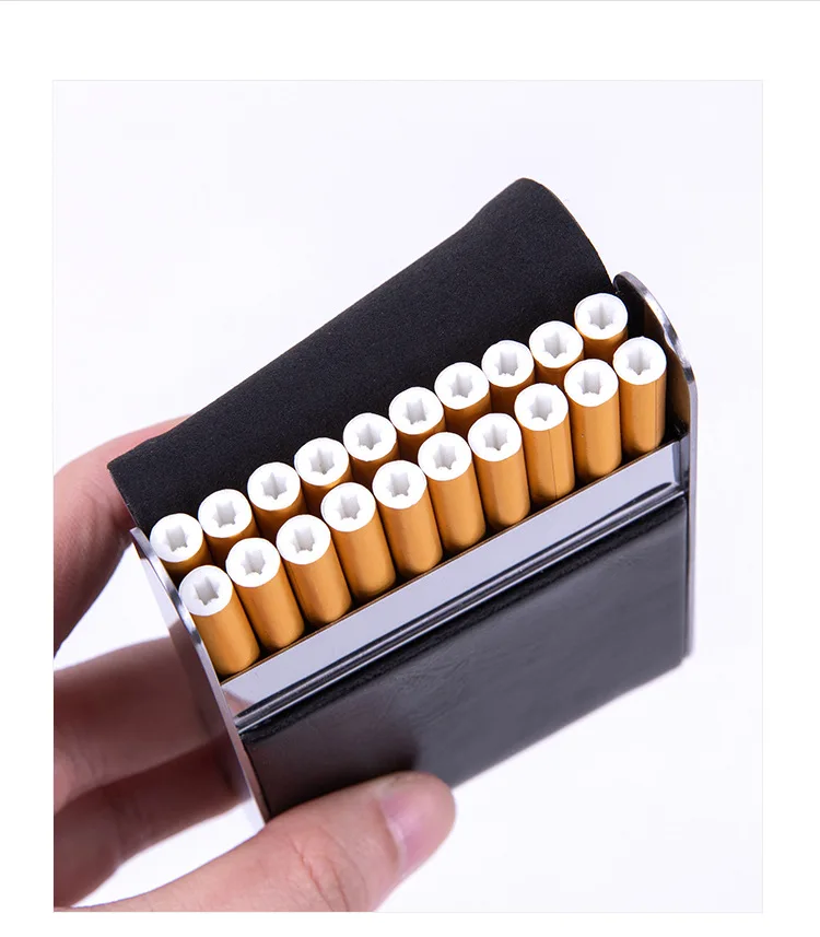 Portable 89mm Medium Cigarette Case 20 Men's and Women's Cigarette Box Storage Box 
Portable 89mm Medium Cigarette Case 20 Men's and Women's Cigarette Box Storage Box