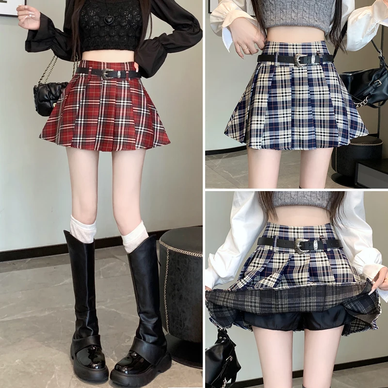 Checkered A-line Skirt Half length Skirt for Women 2023 Autumn/Winter New High Waist Pleated Skirt Slim Short Skirt Winter Skirt
Checkered A-line Skirt Half length Skirt for Women 2023 Autumn/Winter New High Waist Pleated Skirt Slim Short Skirt Winter Skirt