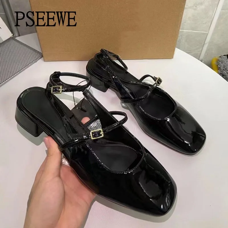Туфли PSEEWE женские черные, босоножки Мэри Джейн, винтажные элегантные офисные туфли с ремешком и двойной пряжкой, на каблуке, лето 2024
Туфли PSEEWE женские черные, босоножки Мэри Джейн, винтажные элегантные офисные туфли с ремешком и двойной пряжкой, на каблуке, лето 2024