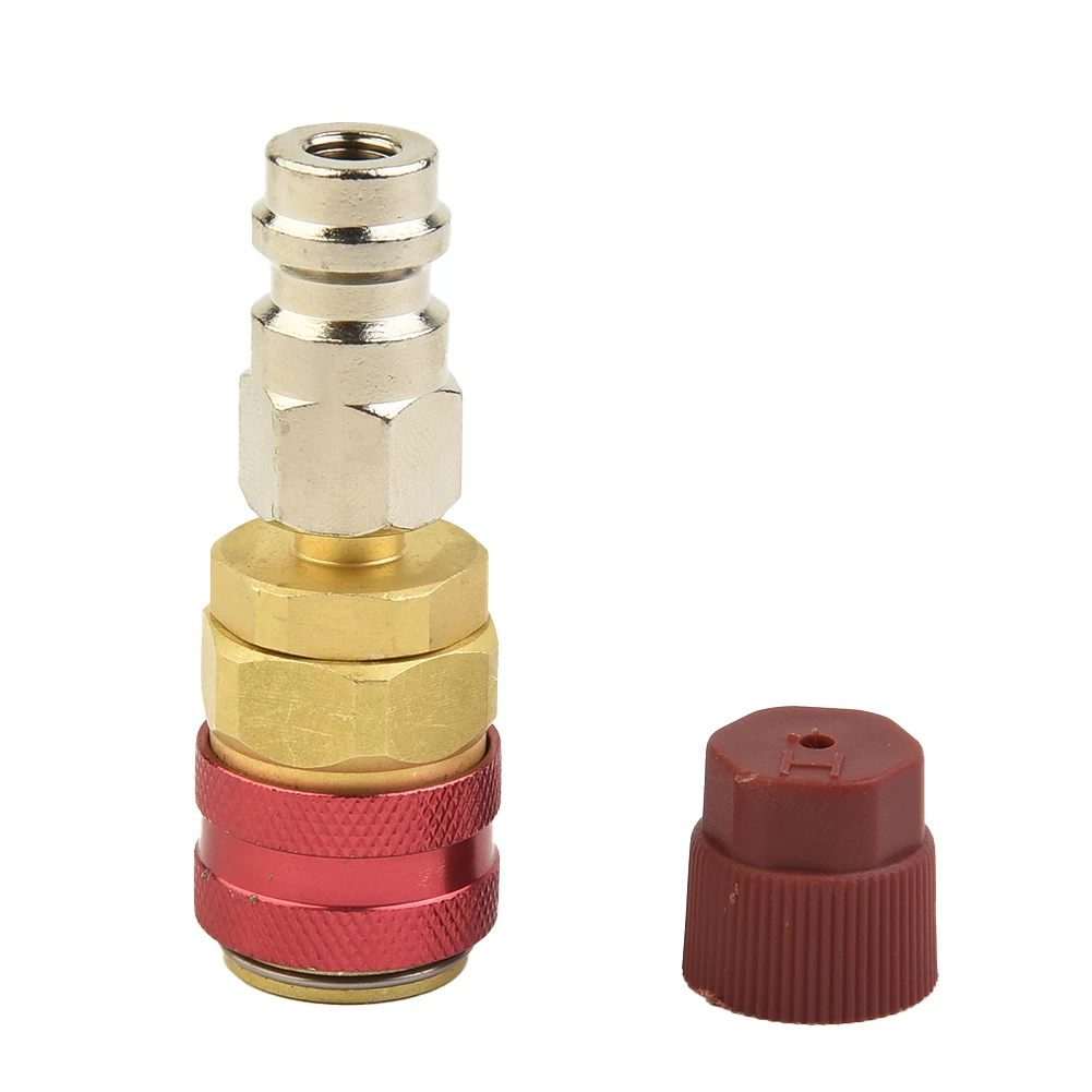 1set High Side Extension R134A Quick Coupler Adapters Car Air-Conditioning Fitting Car Add Fluorine Red Brass Accessories
1set High Side Extension R134A Quick Coupler Adapters Car Air-Conditioning Fitting Car Add Fluorine Red Brass Accessories