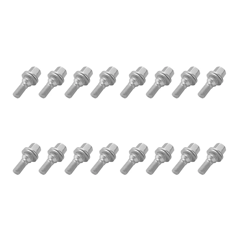 

16Pcs 17Mm Car Wheel Nuts Bolts Flat Seat For PEUGEOT 206 308 3008 207 CC SW 508 Citroen C5 C4L 540567