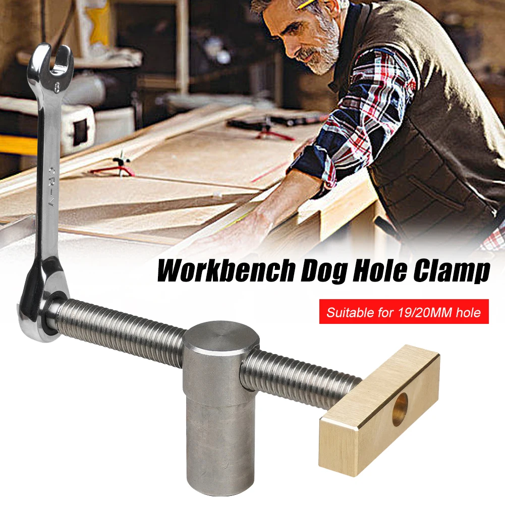 Woodworking Bench Dog Brake Inserts Workbench Fast Fixed Clip Clamp Brass Fixture Vise For 19/20mm Desktop Hole Carpenter Tools
Woodworking Bench Dog Brake Inserts Workbench Fast Fixed Clip Clamp Brass Fixture Vise For 19/20mm Desktop Hole Carpenter Tools