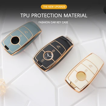 TPU 자동차 키 케이스 커버 보호 쉘, 메르세데스 벤츠 A C E S G 클래스 GLC CLE CLA W177 W205 W213 W222 X167 AMG 액세서리 상품 이미지