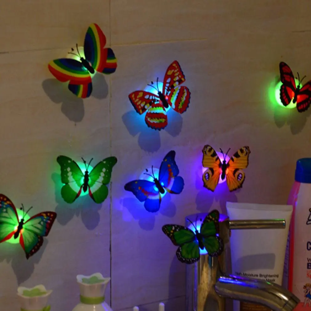 D5 5 Pieces Creative Colorful Luminous Butterfly Night Light Lamp Wall Novelties Toy Paste Led Decorative Wall Lamp Room Decor
D5 5 Pieces Creative Colorful Luminous Butterfly Night Light Lamp Wall Novelties Toy Paste Led Decorative Wall Lamp Room Decor
