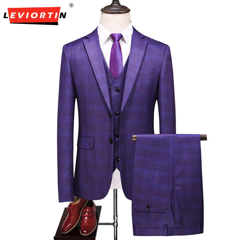 (Blazer+Vest+Trousers) Men's Elegant Fashion Business Tuxedo A Variety of Gentlemen Casual Formal Plaid Three-Piece Suit 6XL
(Blazer+Vest+Trousers) Men's Elegant Fashion Business Tuxedo A Variety of Gentlemen Casual Formal Plaid Three-Piece Suit 6XL