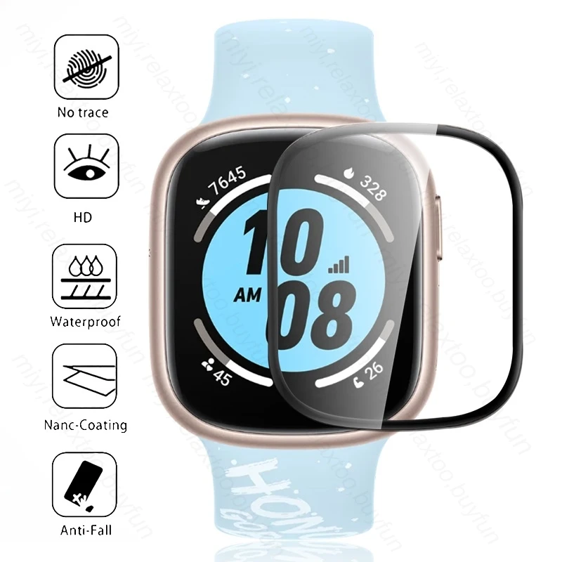 Honer Watch4 Glass 9D Curved Protective Glass For Honor Watch 4 4G TMA-L19 1.75" PET+Fiberglass Soft Screen Protector Film Cover
Honer Watch4 Glass 9D Curved Protective Glass For Honor Watch 4 4G TMA-L19 1.75" PET+Fiberglass Soft Screen Protector Film Cover