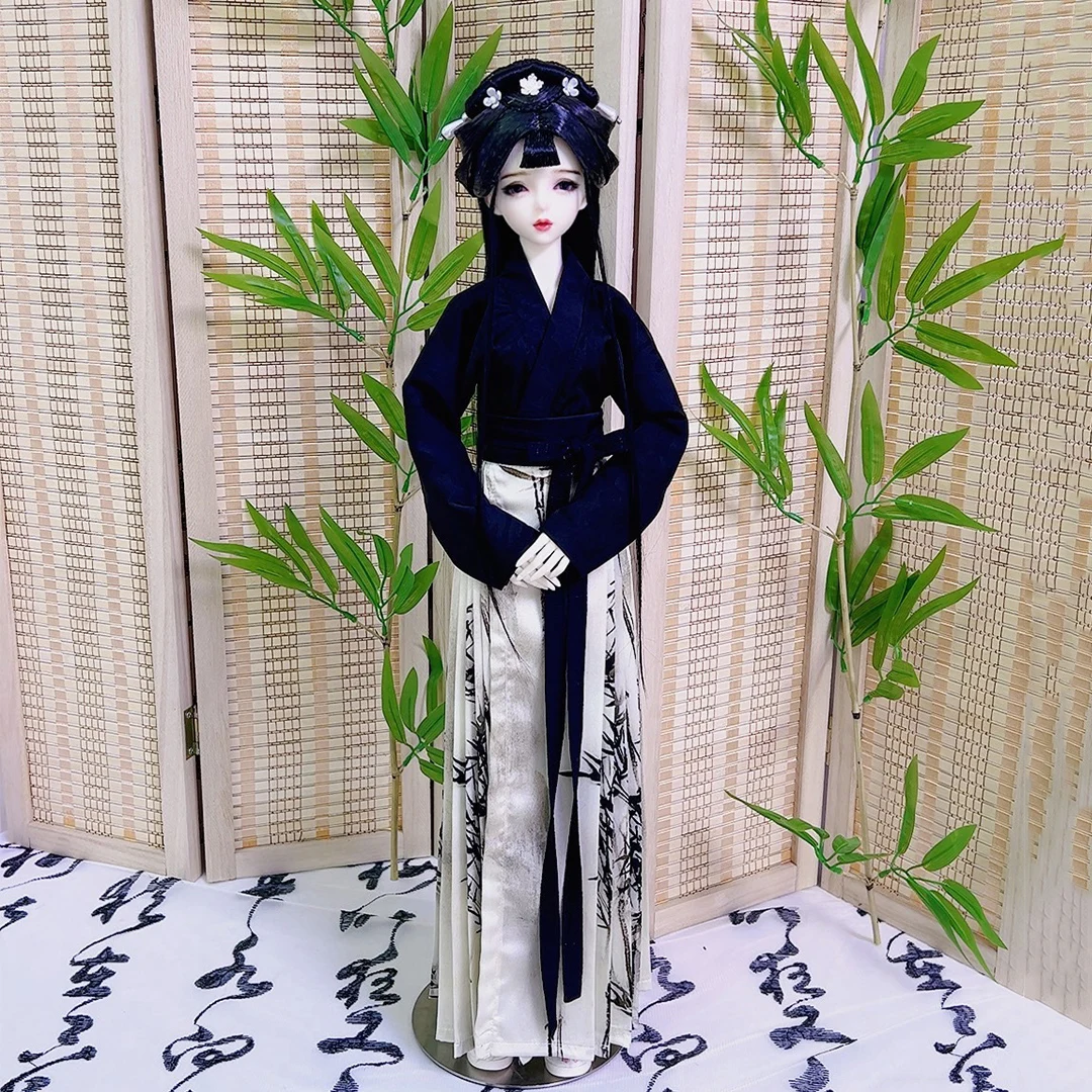 

Шарнирная одежда в старинном стиле в масштабе 1/3, китайская длинная одежда ханьфу, волшебное платье для шарнирных/SD SD13, аксессуары для кукол большой девочки A1954
